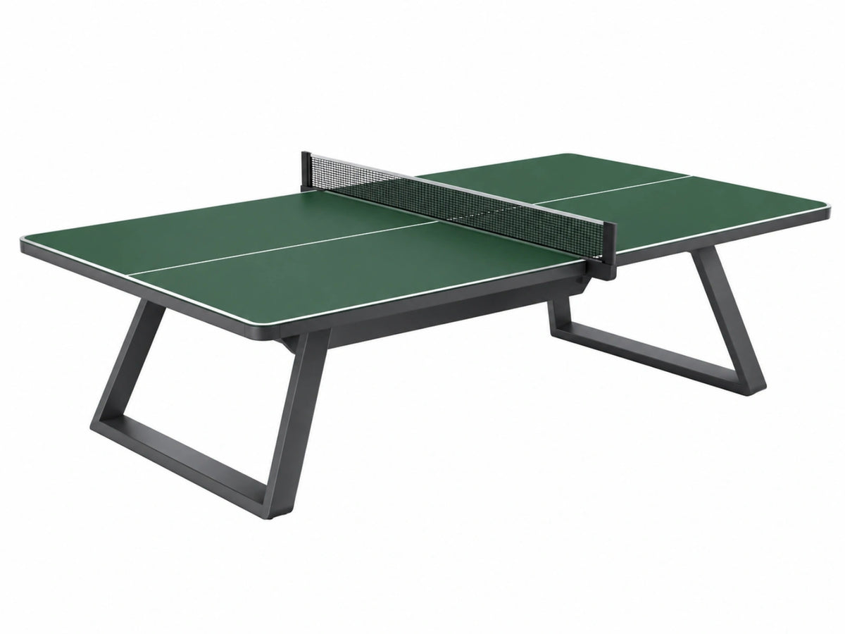Table de tennis de table 274 x 152.5 x 76 cm verte en MDF et acier style moderne