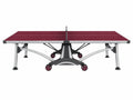 Table de tennis de table 274 x 152.5 x 76 cm rouge en panneau composite pliable avec roulettes