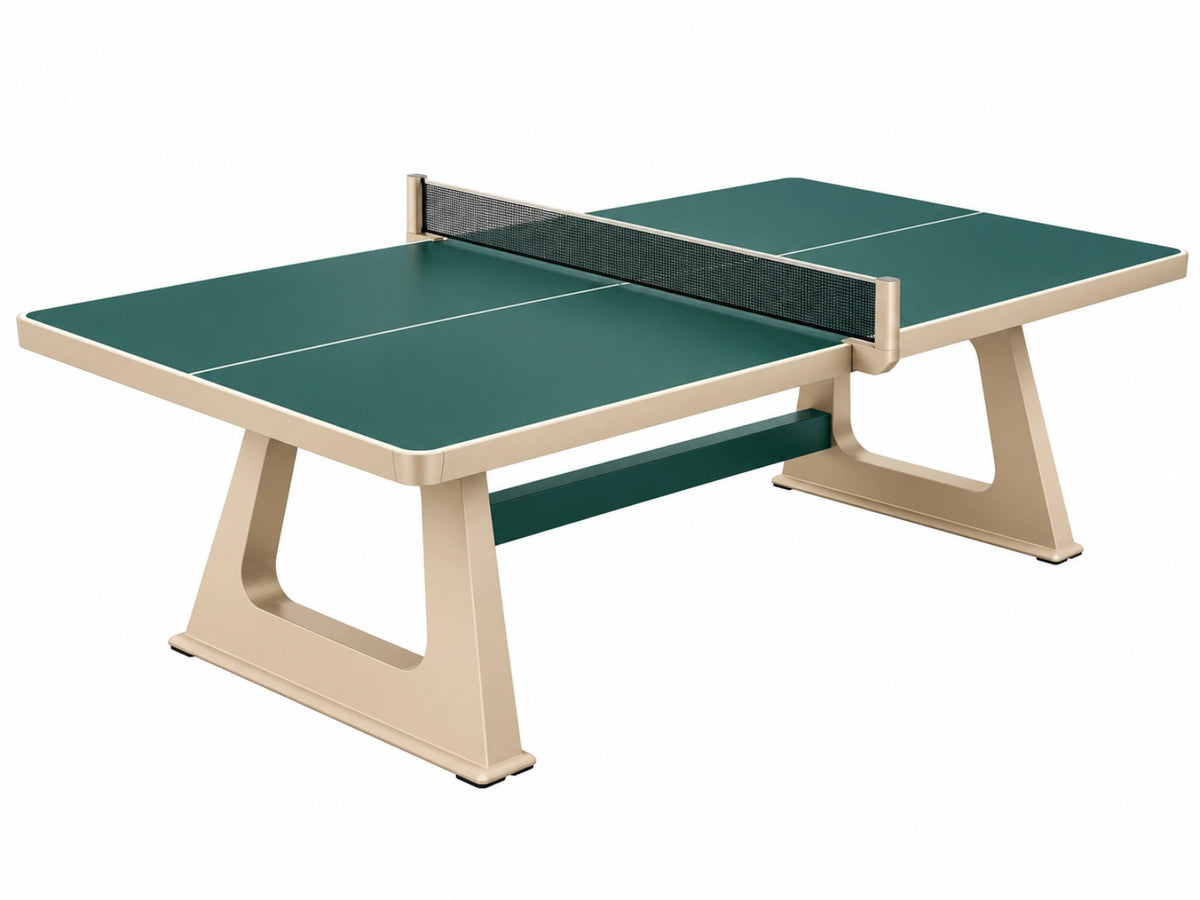 Table de ping-pong 274 x 152.5 cm verte avec structure en métal style contemporain